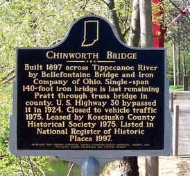 The Repair of the Chinworth Bridge Historical Marker