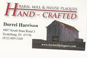 Handcrafted Barn, Mill & House Plaques