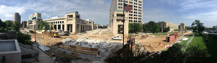 Bicentennial Plaza Construction 1