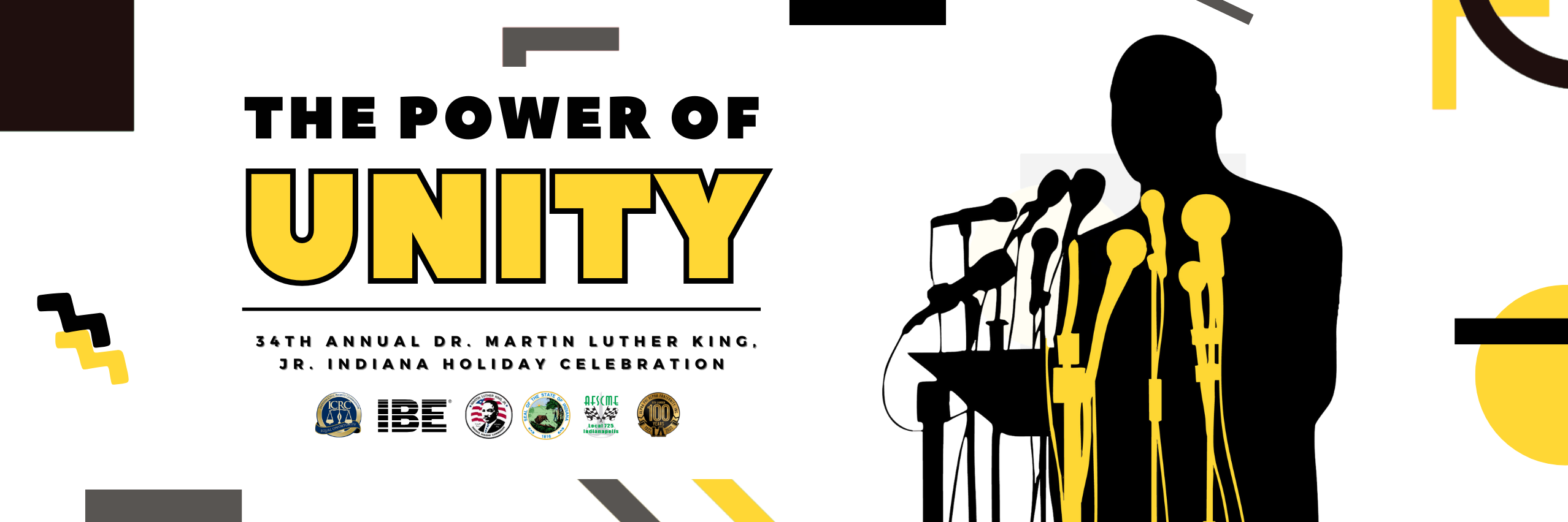 The Power of Unity - 34th Annual Dr. Martin Luther King, Jr. Indiana Holiday Celebration event logo