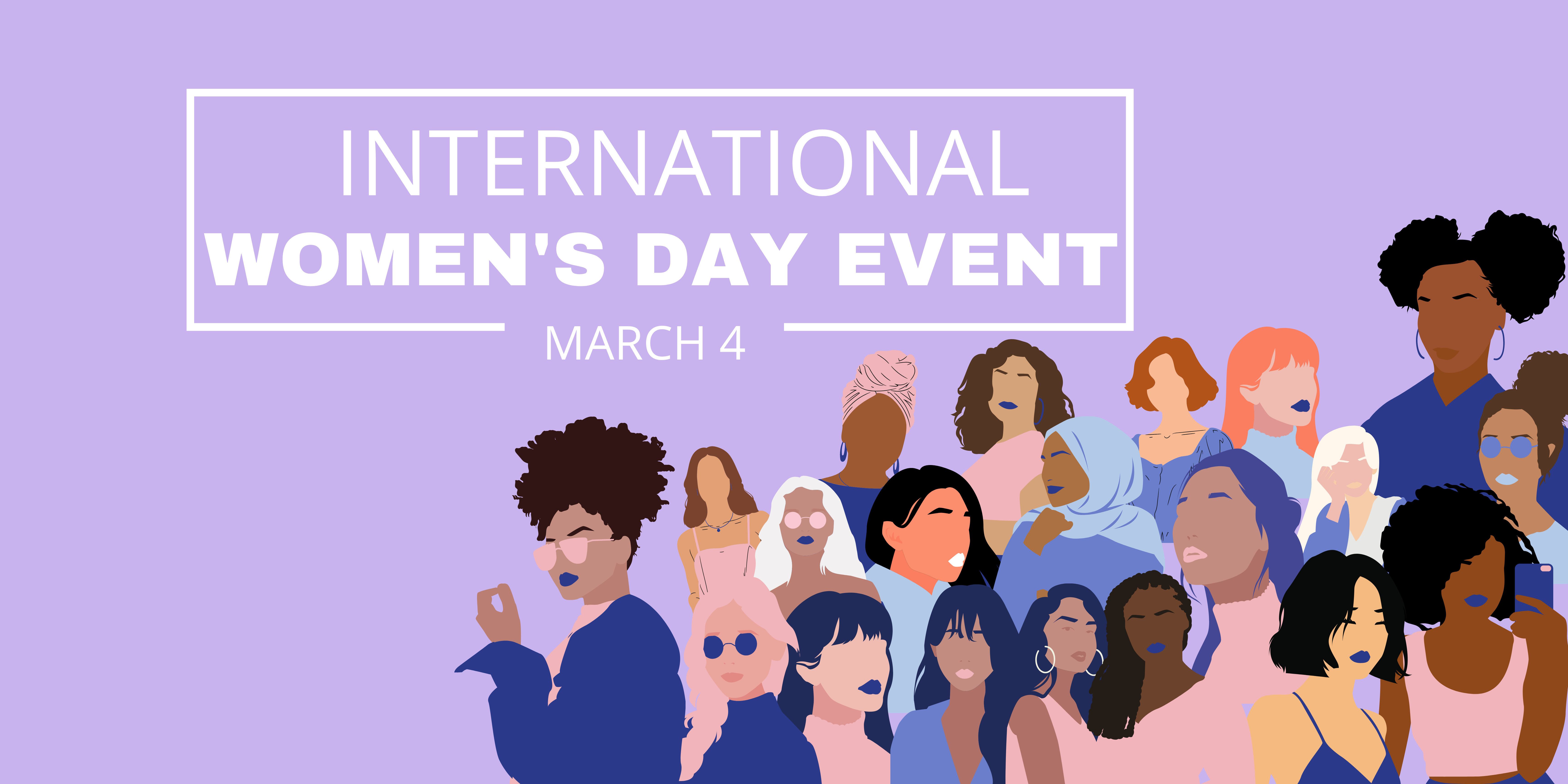 International Women's Day Event March 4th banner