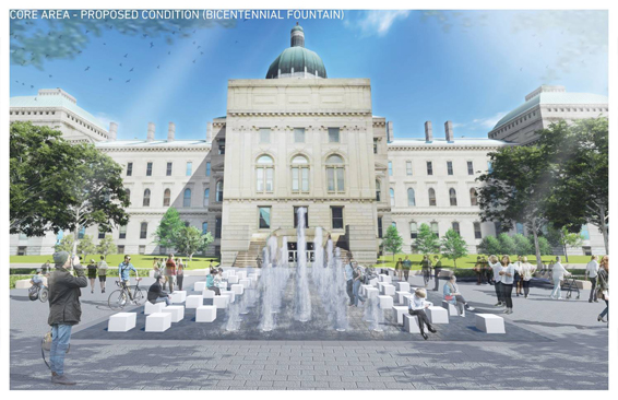 Core Area - Proposed Condition Bicentennial Fountain