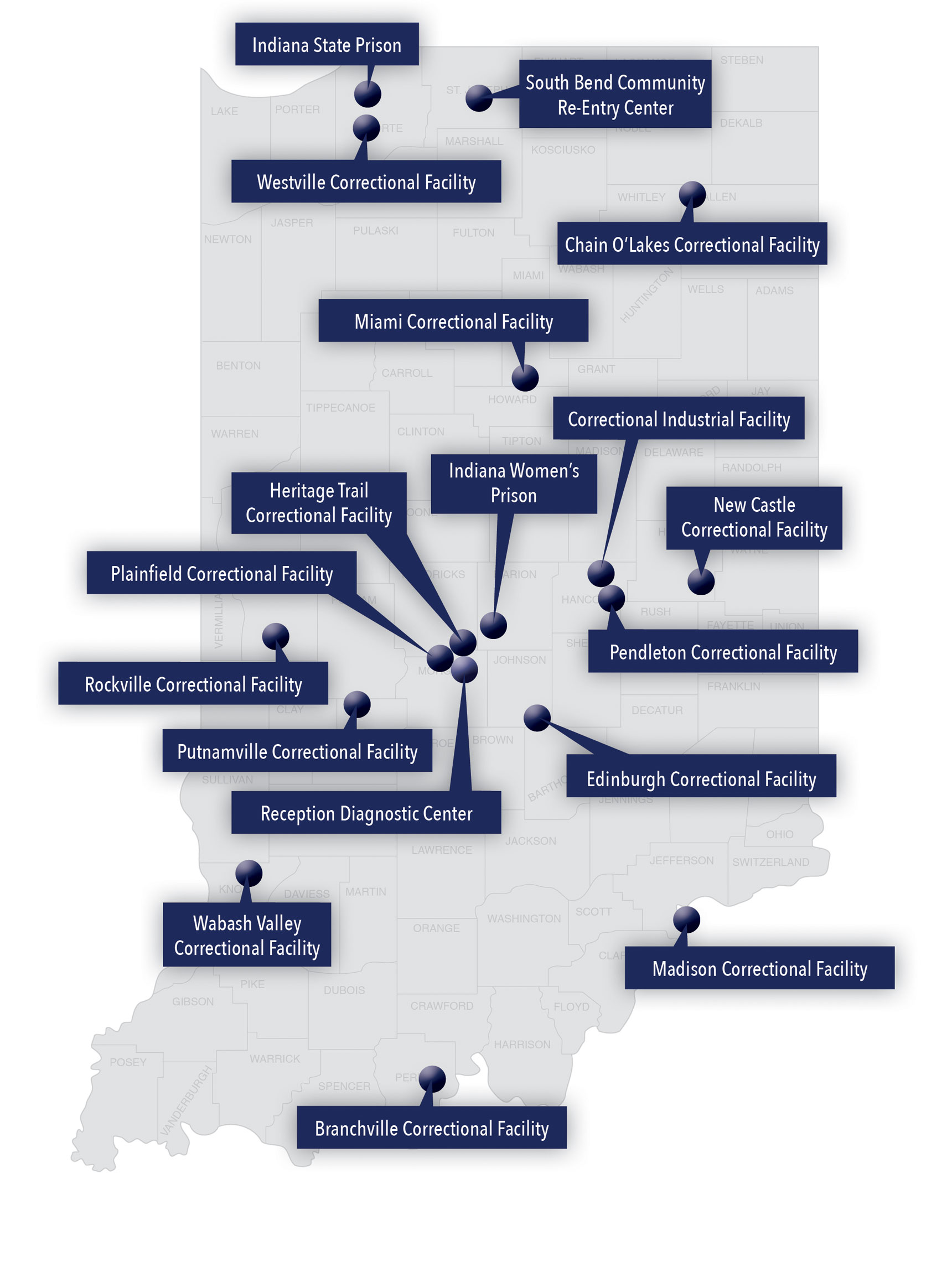 IDOC: Adult Correctional Facilities