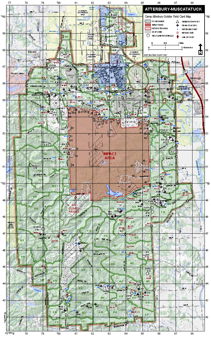 Camp Atterbury Map