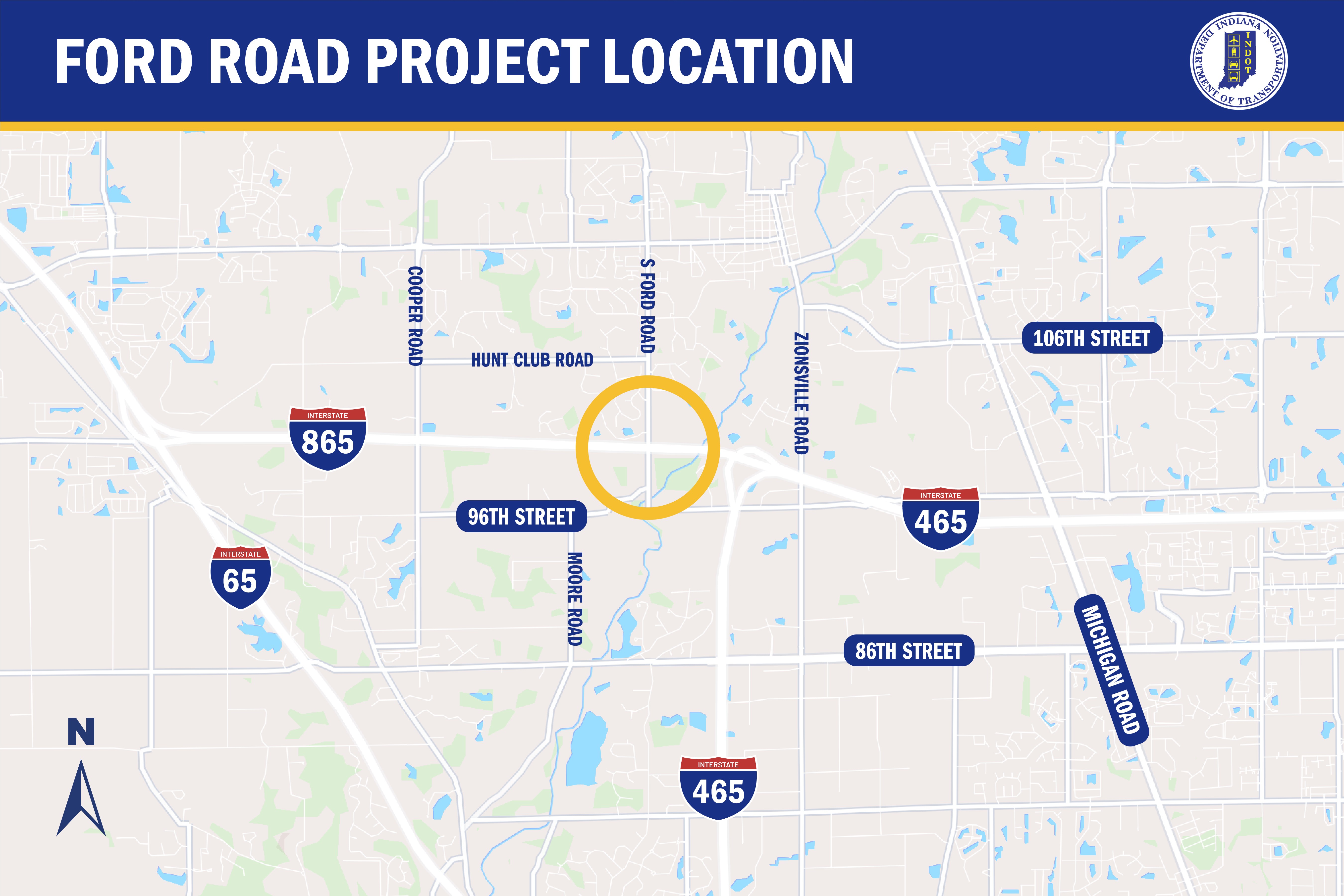 Ford Road Project Location Map