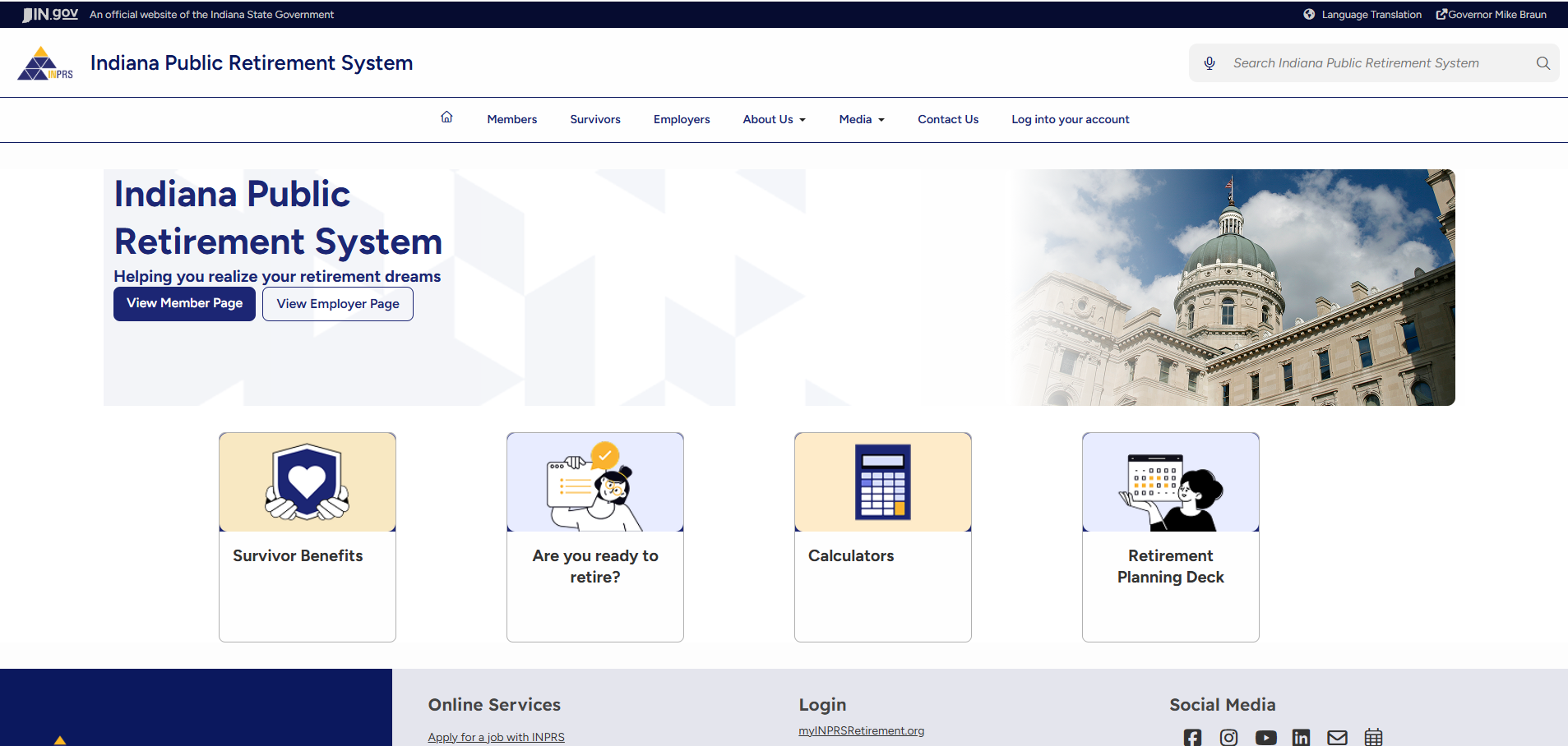 Image taken from the new INPRS site.