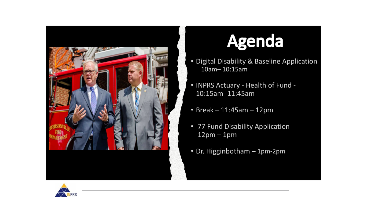 An image of the agenda for the 2026 Pension Secretaries' Seminar.