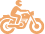Motorcycle rider icon