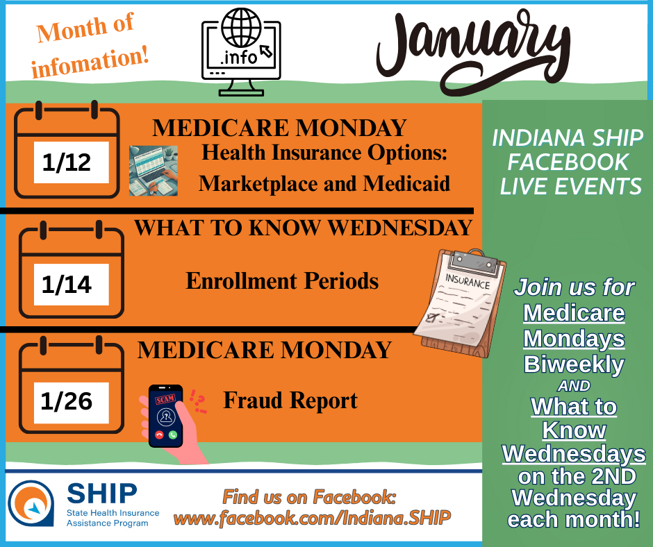 January Facebook Live Events