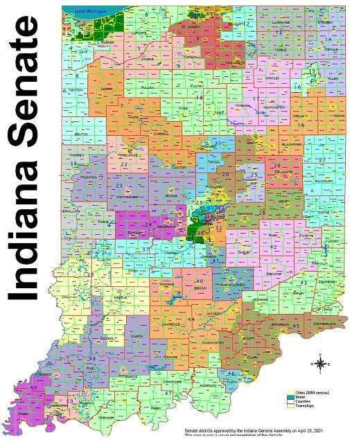 Indiana Senate Map